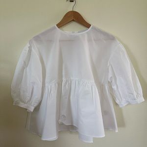 Rosae Paris Le Daniel Peplum Top